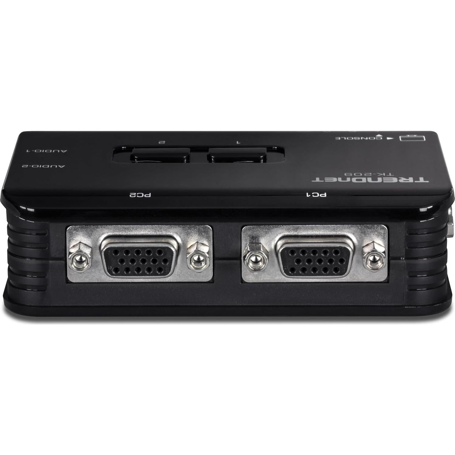 Interruptor KVM USB 2 Puertos TRENDnet TK-209K con Audio
