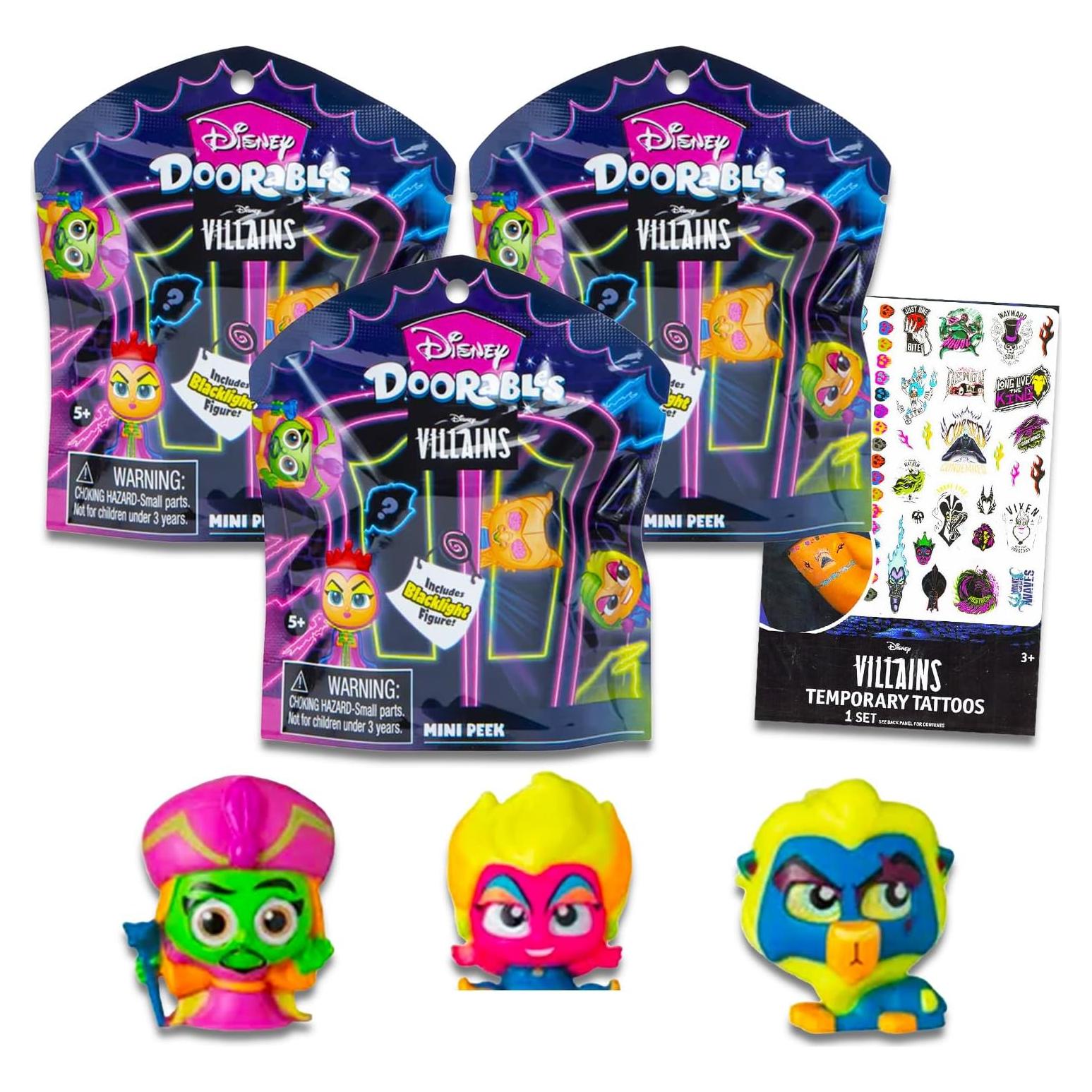 Bolsas Sorpresa Villanos Disney - Paquete 3 Figuras Mini