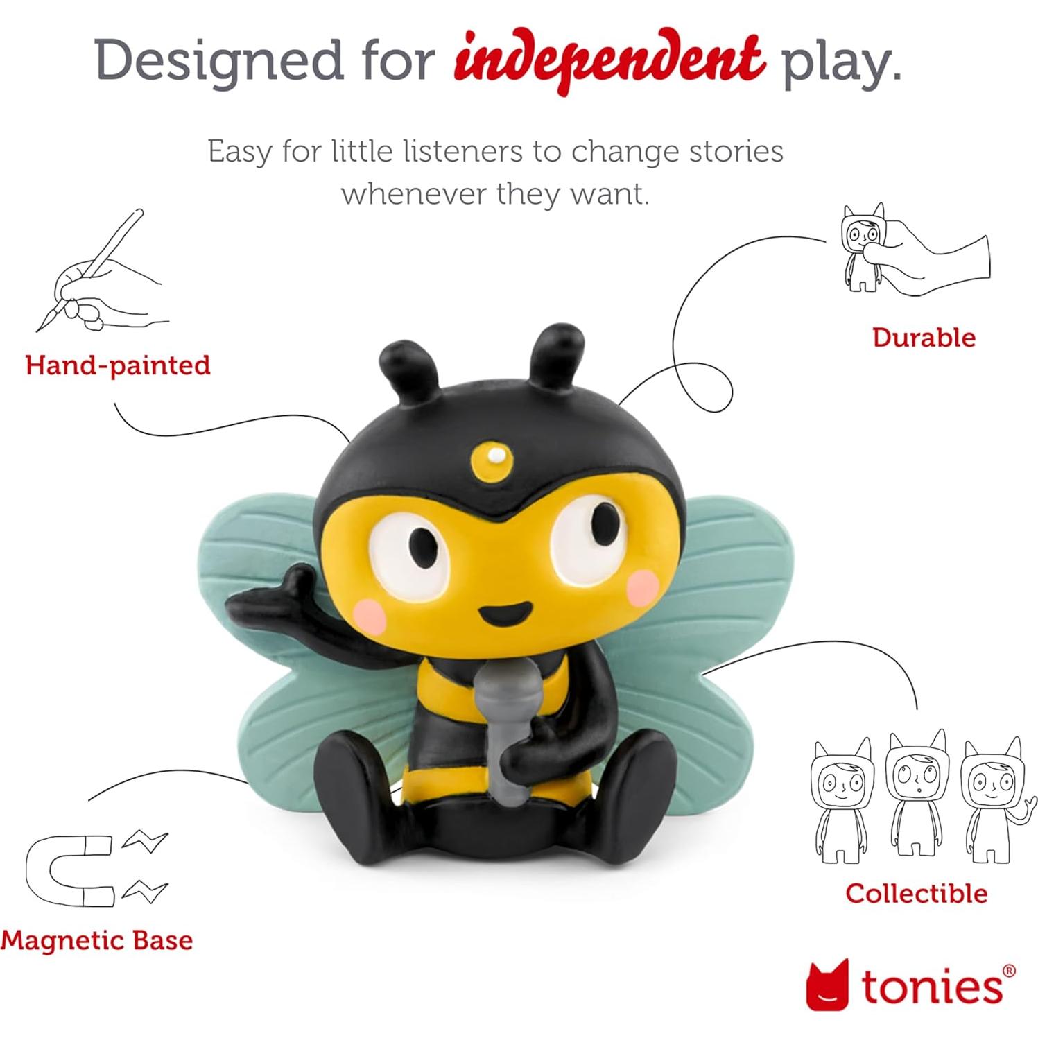 Figura de Audio Tonies Bichos con 14 Canciones y 18 Historias