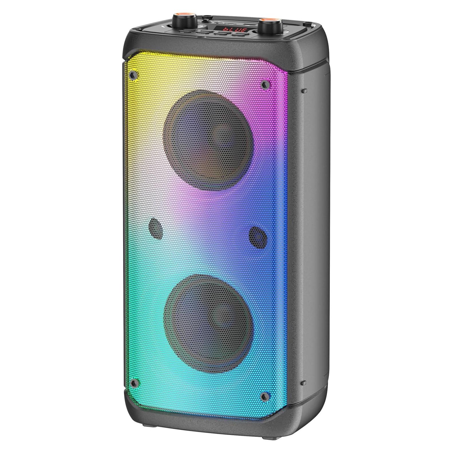 Altavoz Bluetooth Portátil TAMPROAD Q55 80W con Luces LED