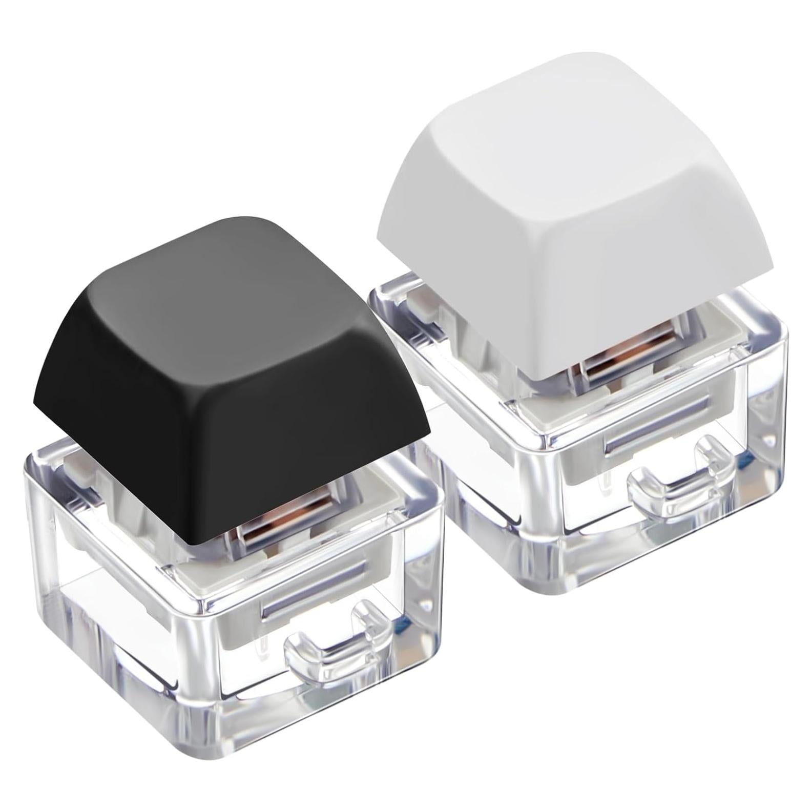 Taiyin 2 Pcs Keyboard Fidget Keychain Decompression Toys Finger Stress Relief Finger Keyboard Keychain Fidget Button for Adult Gifts to Pass The Boring Time(Classic Style)