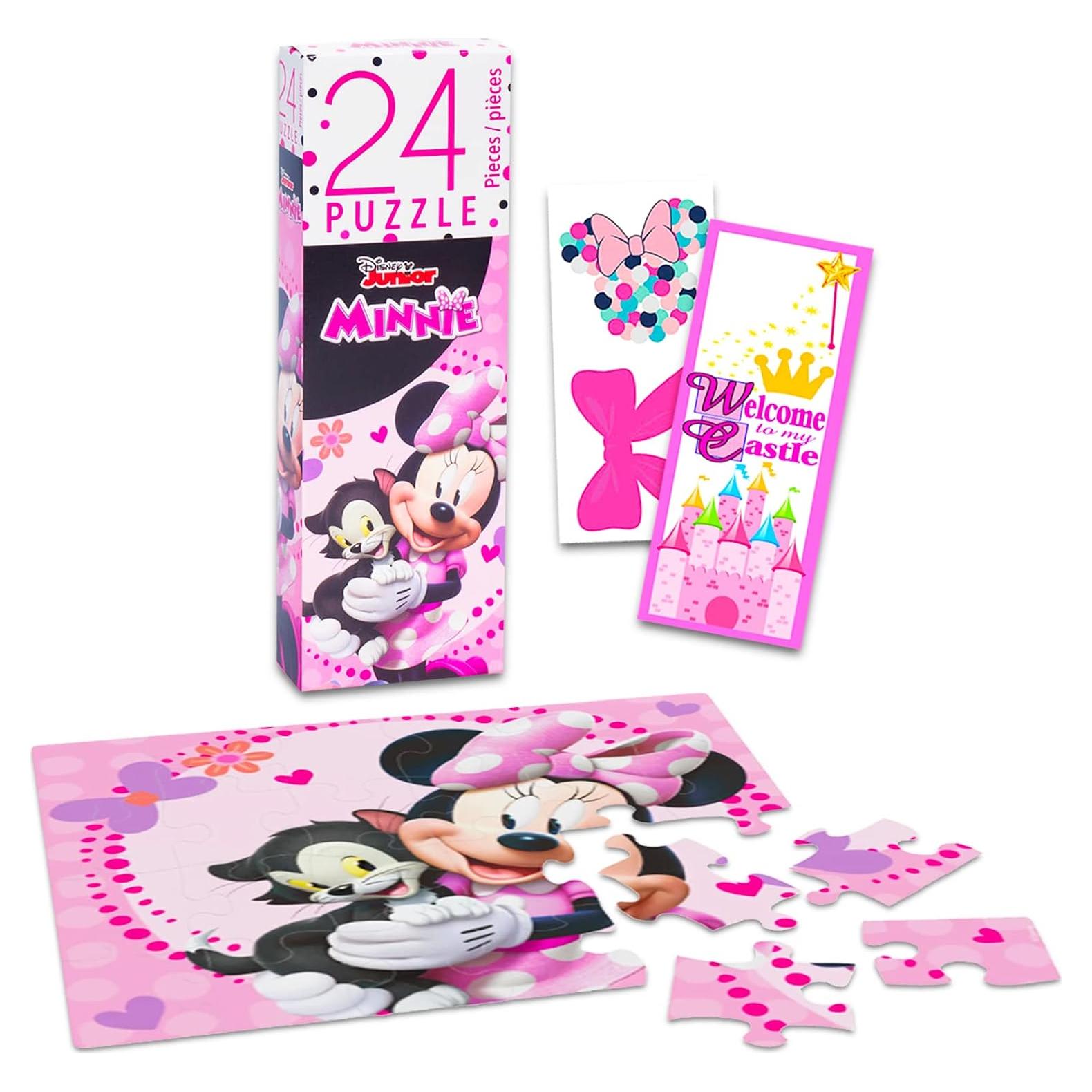 Rompecabezas Disney Minnie Mouse 24 Piezas con Pegatinas
