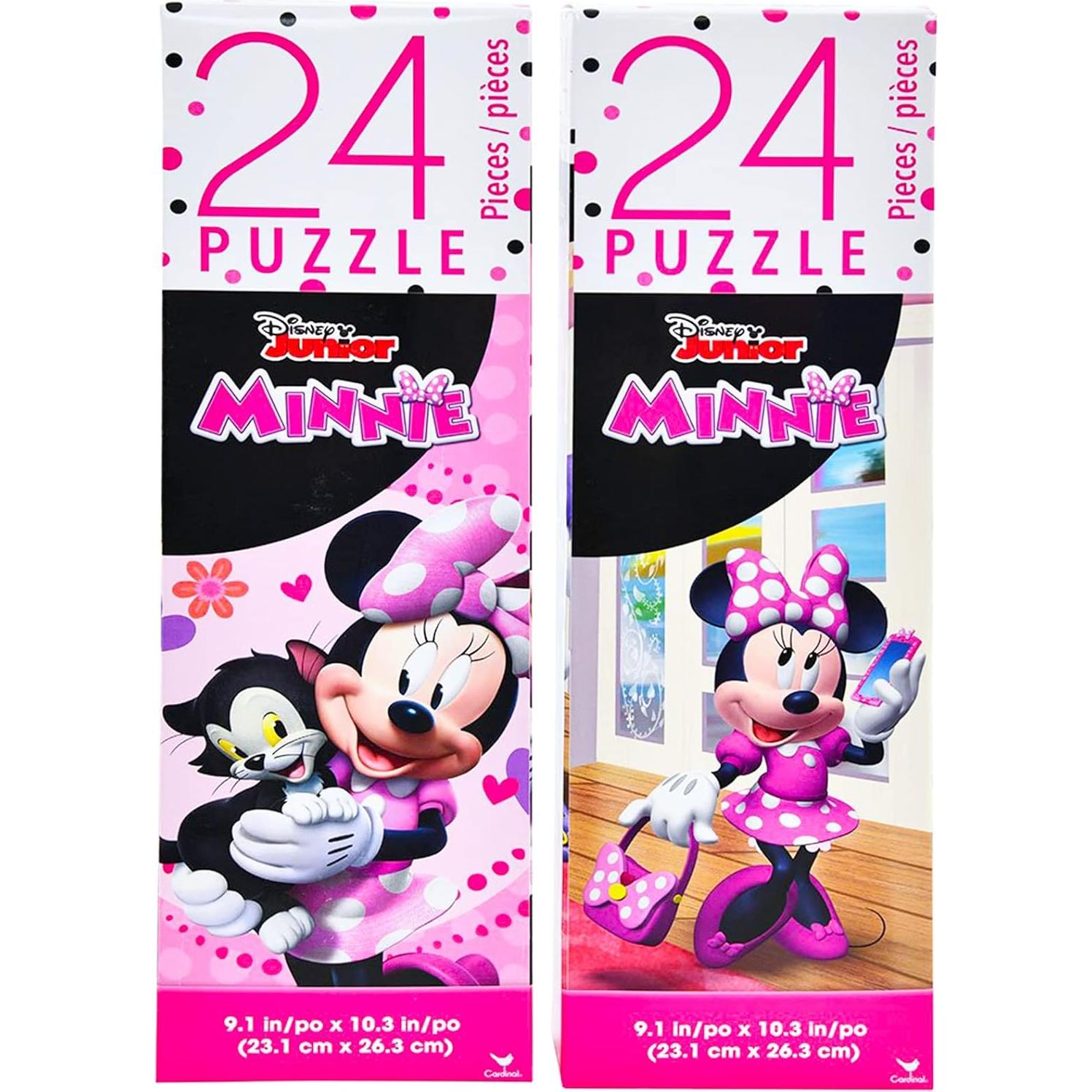 Rompecabezas Disney Minnie Mouse 24 Piezas con Pegatinas