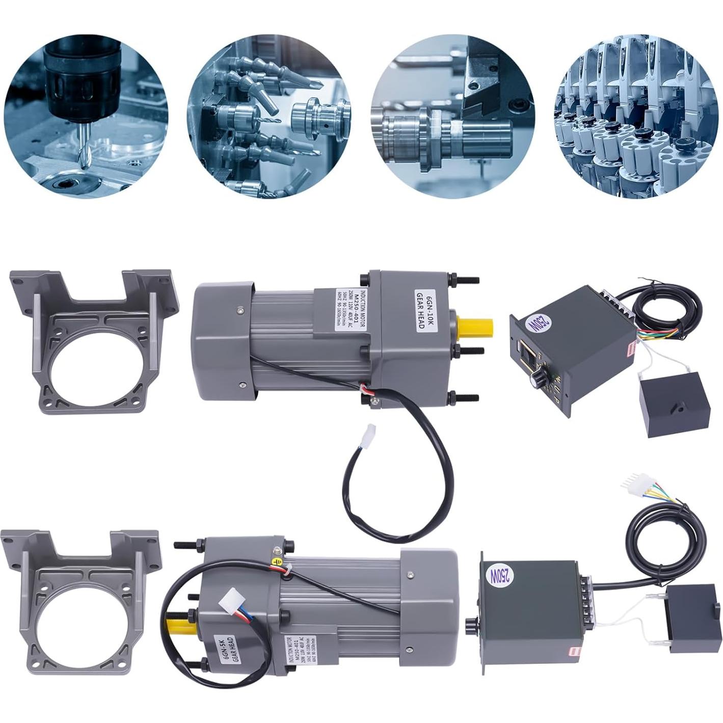 Motor de Torque Alto AC YIYIBYUS 250W 0-270rpm Monofásico