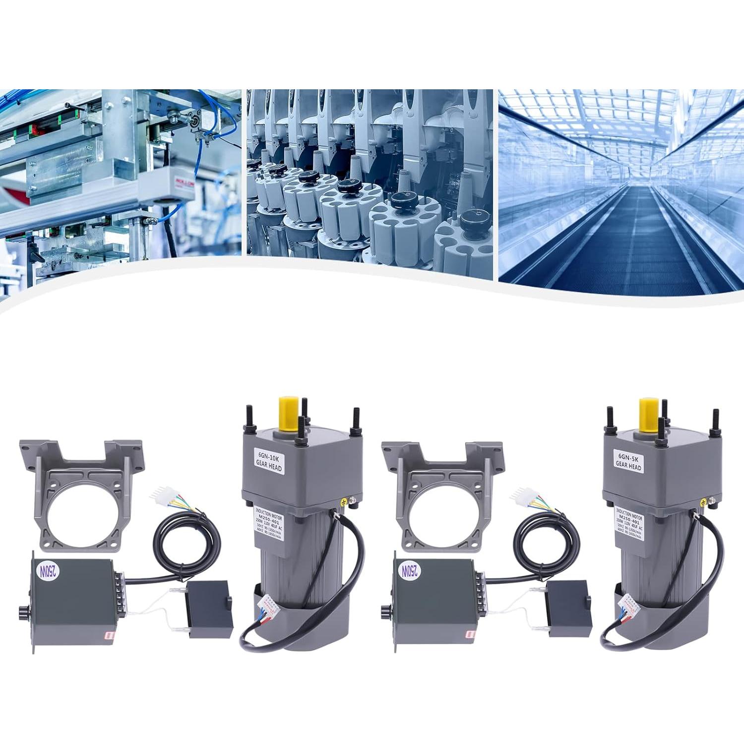 Motor de Torque Alto AC YIYIBYUS 250W 0-270rpm Monofásico