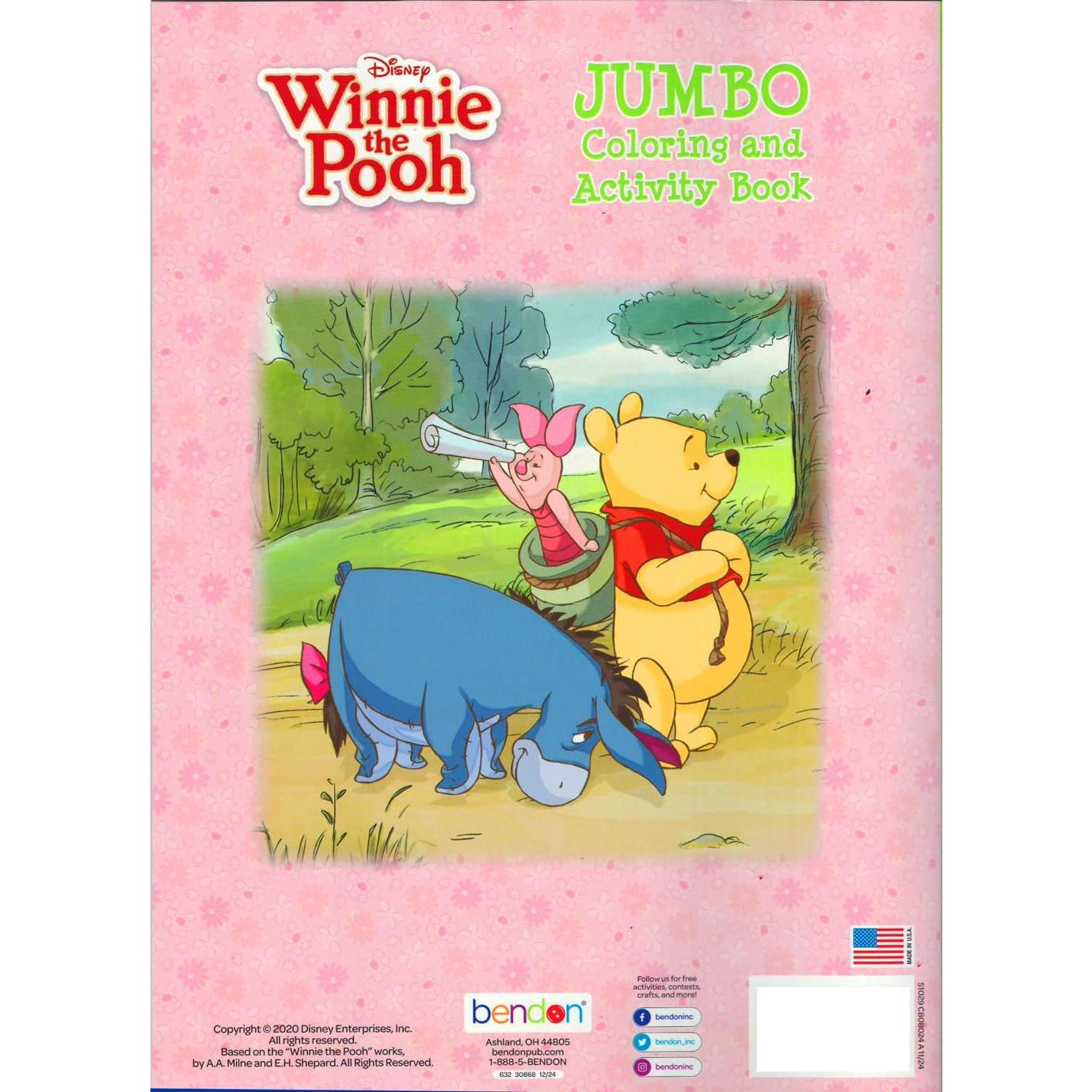 Libro de Colorear Winnie the Pooh + Stickers Disney 100