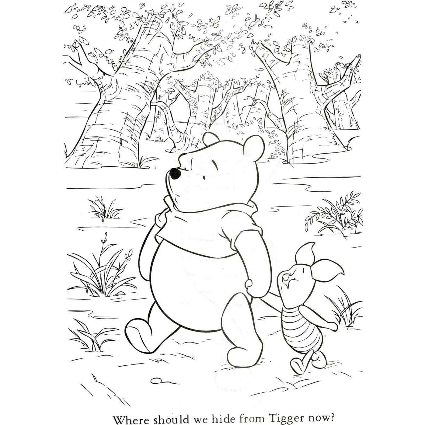 Libro de Colorear Winnie the Pooh + Stickers Disney 100