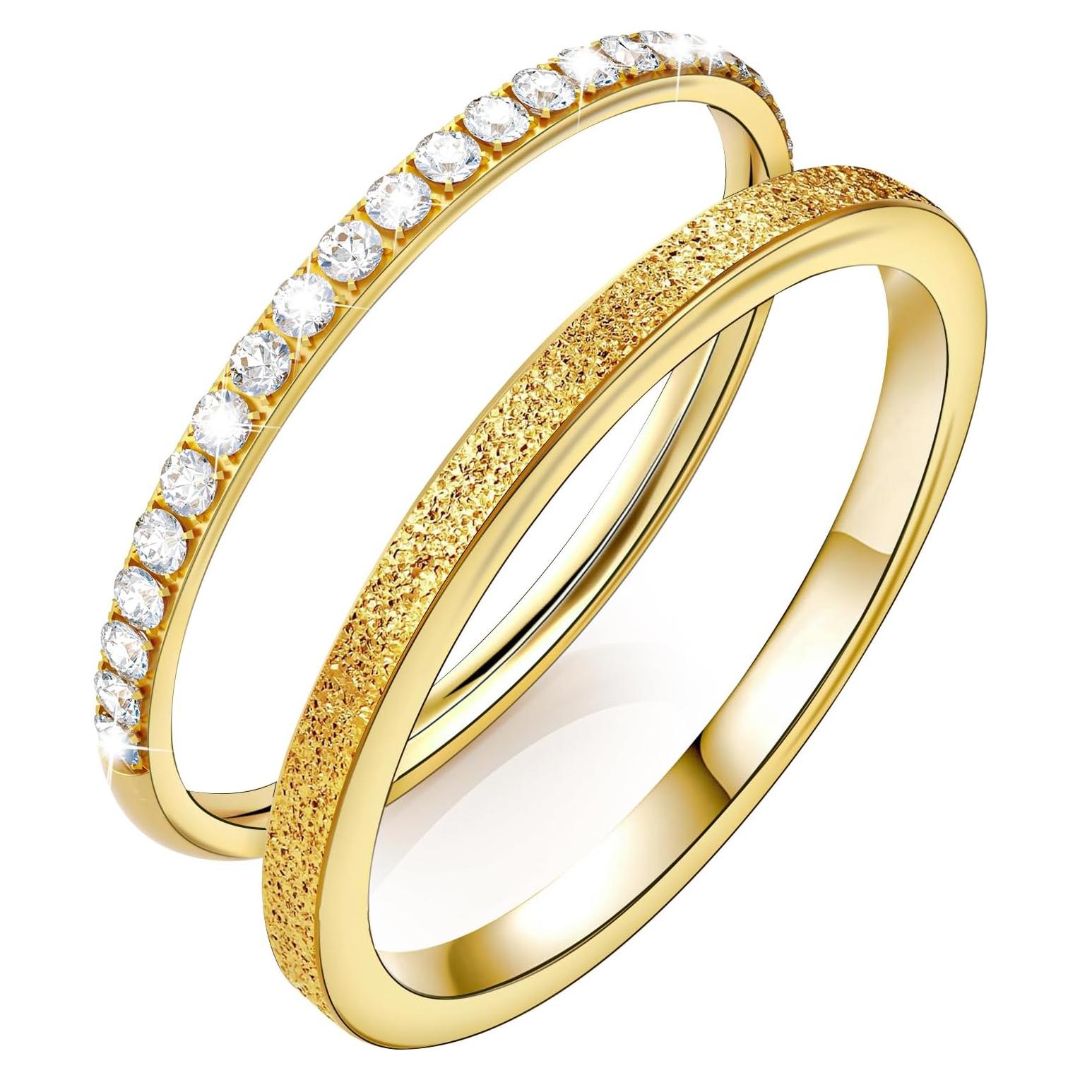Anillo apilable dorado Oura Ring 4/Gen 3, zirconia 14K, 5-10