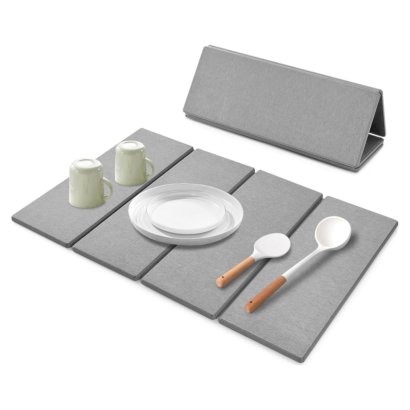 Alfombrilla de Secado de Platos LONSTA 61x41 cm Diatomácea