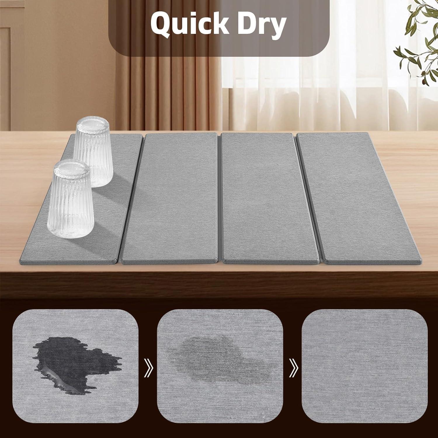 Alfombrilla de Secado de Platos LONSTA 61x41 cm Diatomácea