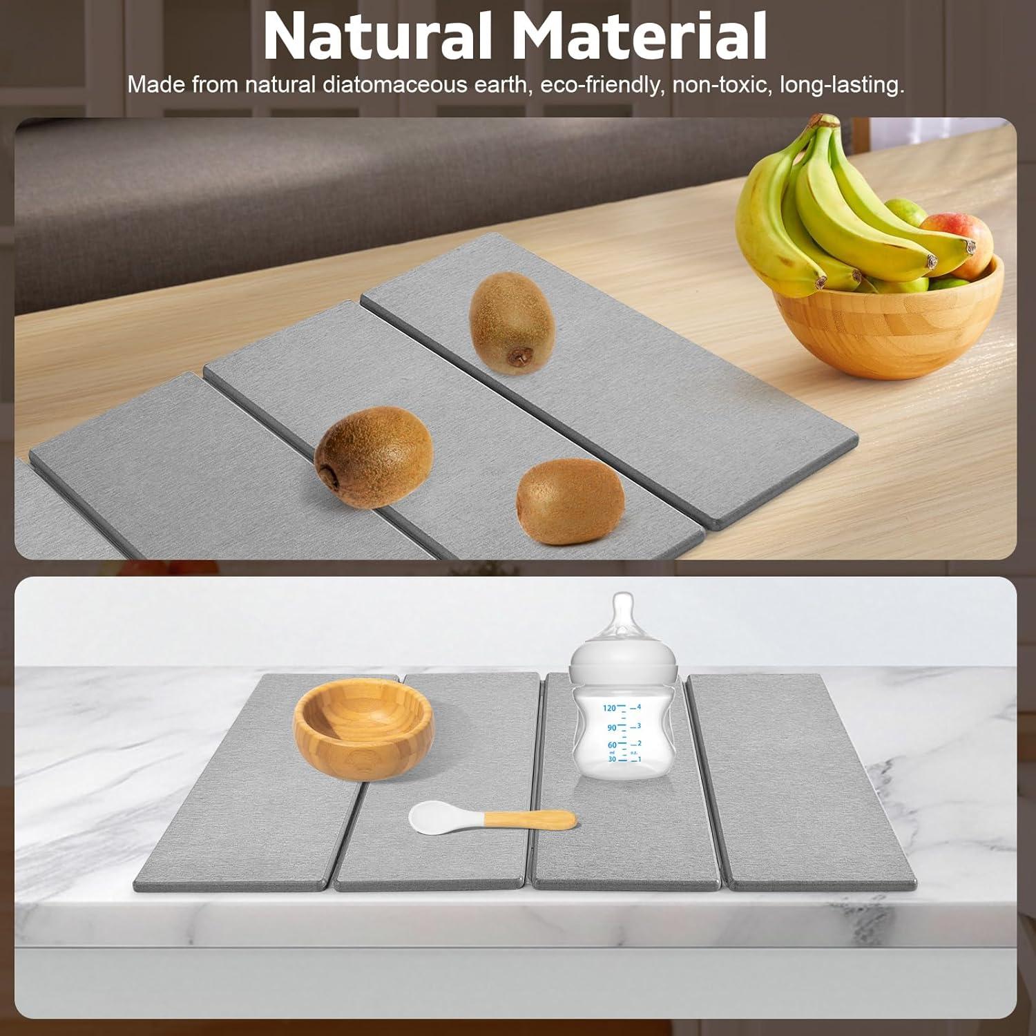 Alfombrilla de Secado de Platos LONSTA 61x41 cm Diatomácea