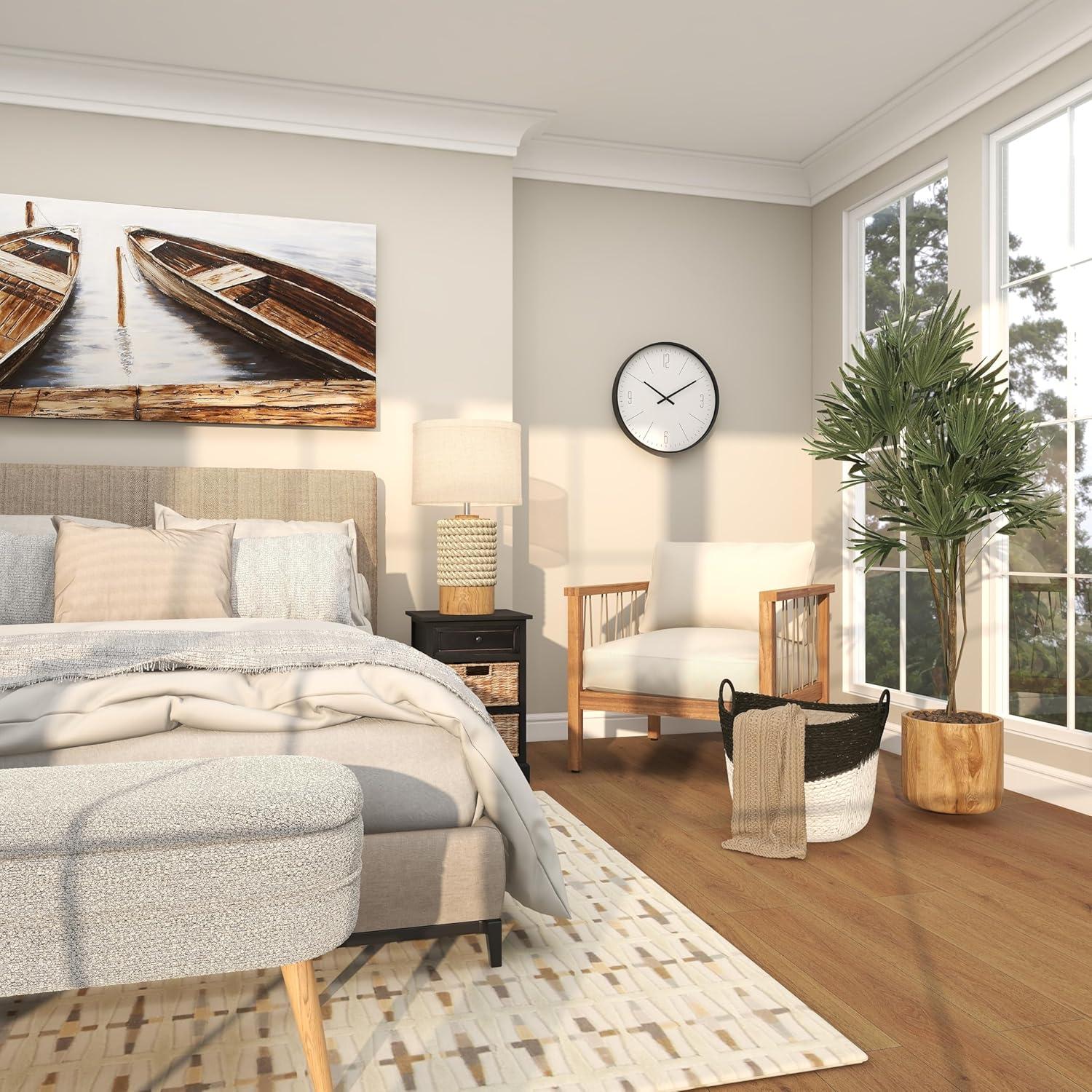 Cesta Decorativa Grande Deco 79 de Hierba Marina Negra 56x43x48cm