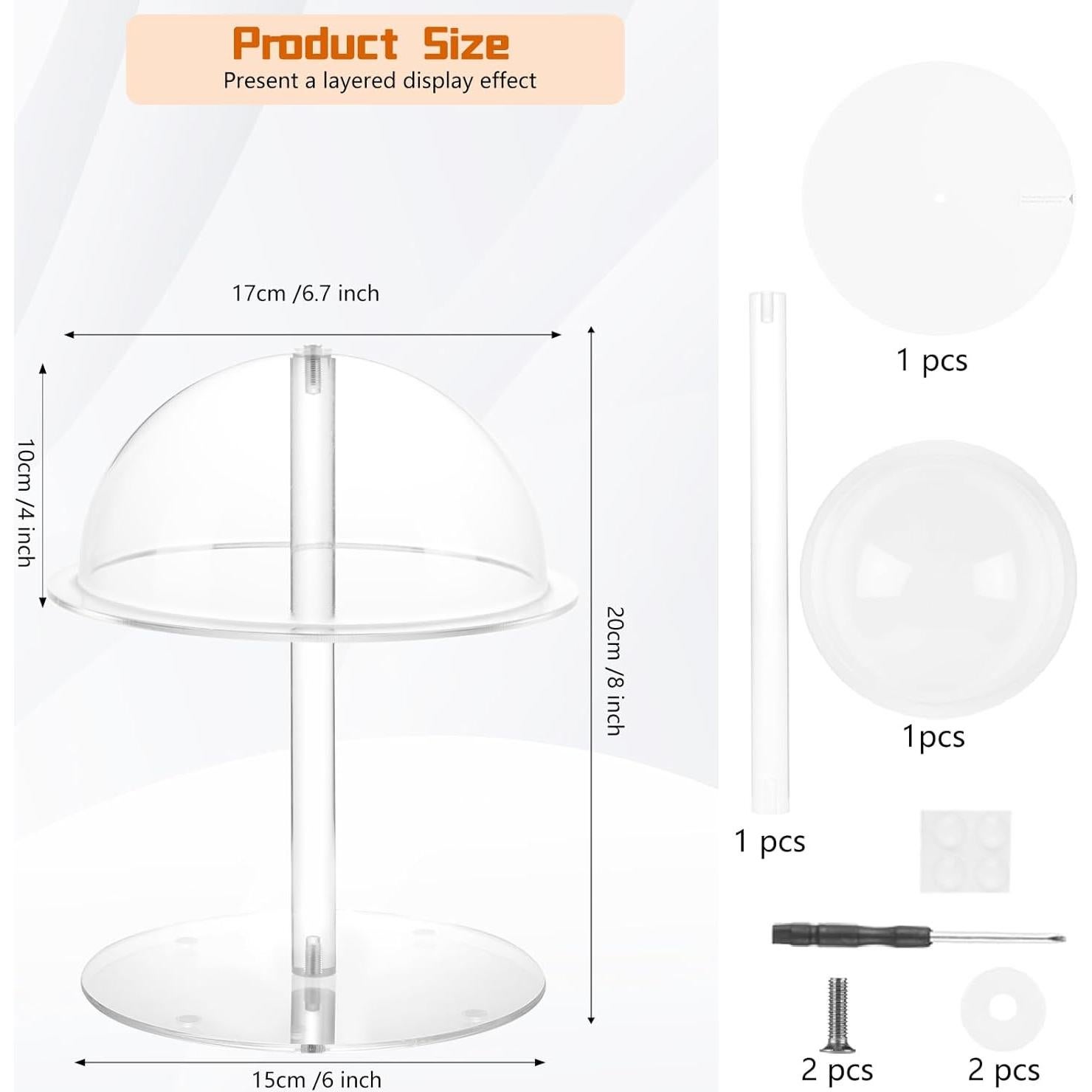 Soporte de Sombrero Acrílico 20.32 cm SHUNKAIZS Organizador