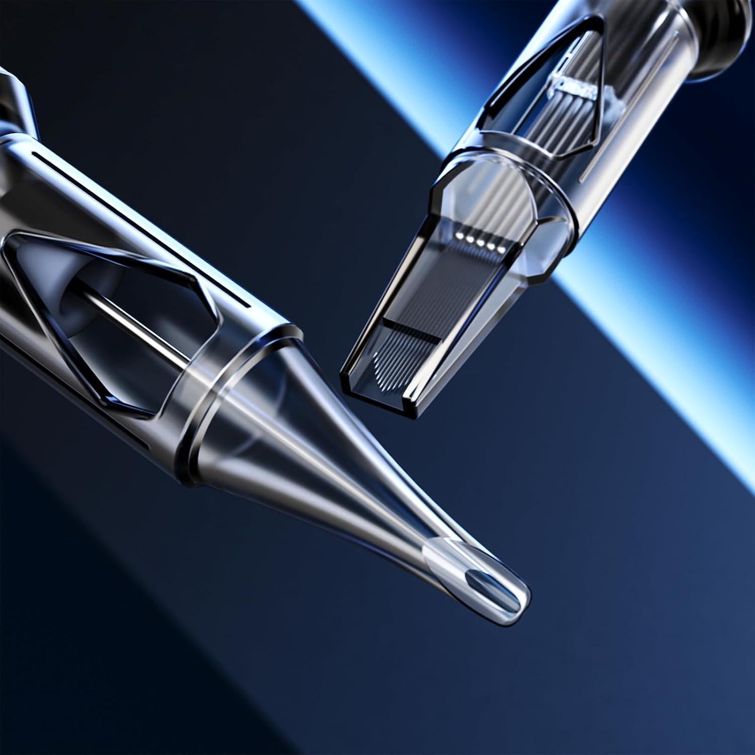 50 Agujas de Cartucho de Tatuaje KOOBA #10 Mixtas con Membrana