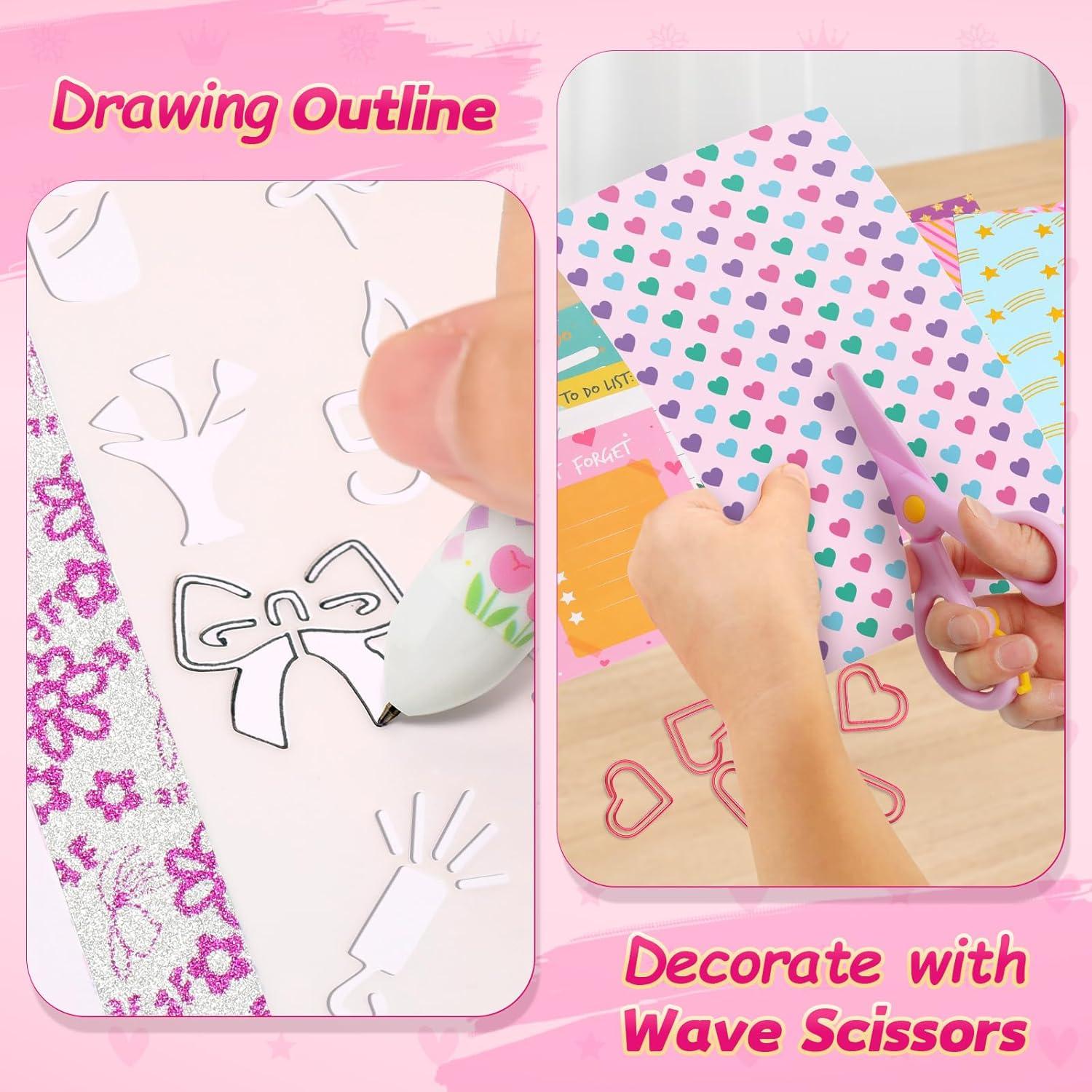 Kit de Diario DIY Princesa ADUSRIZ 50 Piezas para Niñas 6-12 Años