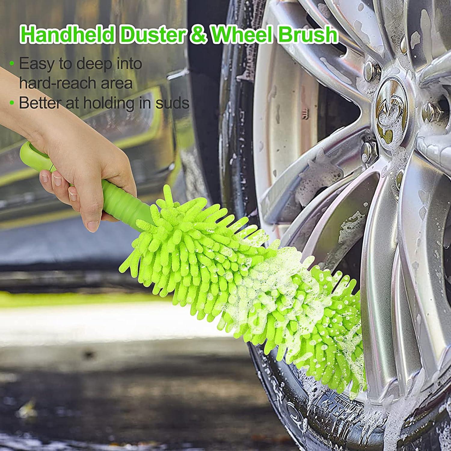 Cepillo de Lavado de Autos Wontolf 1.35kg con Mango Largo