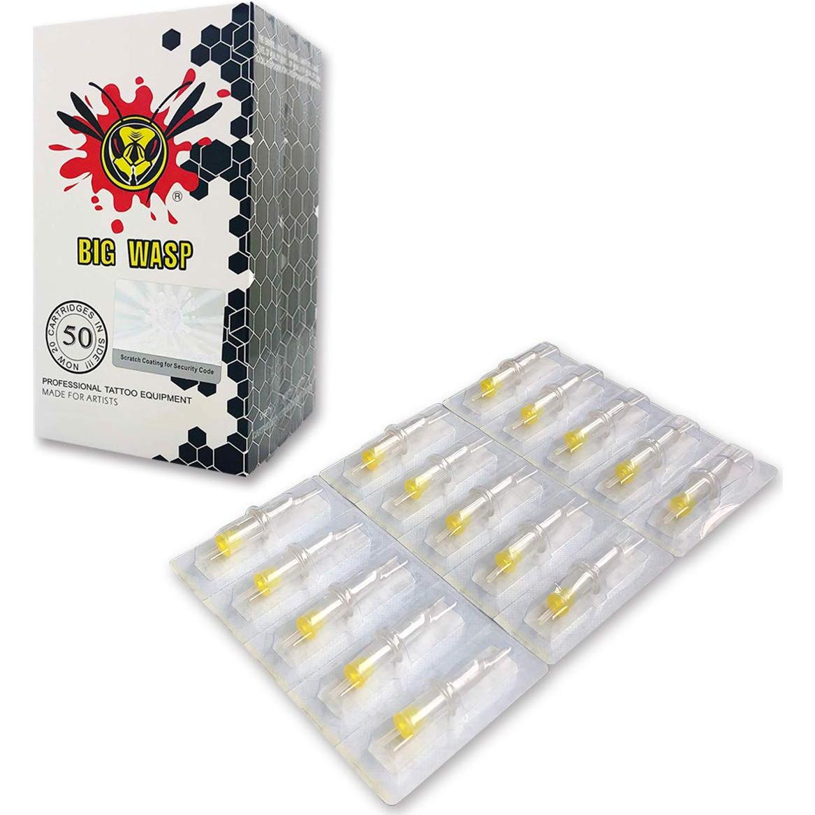 Agujas de Tatuaje Desechables BIGWASP 50pcs Mezcla Estándar RS