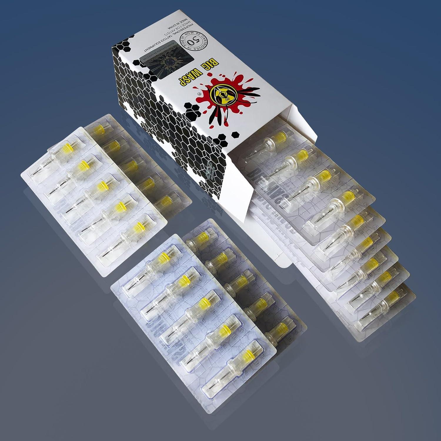 Agujas de Tatuaje Desechables BIGWASP 50pcs Mezcla Estándar RS