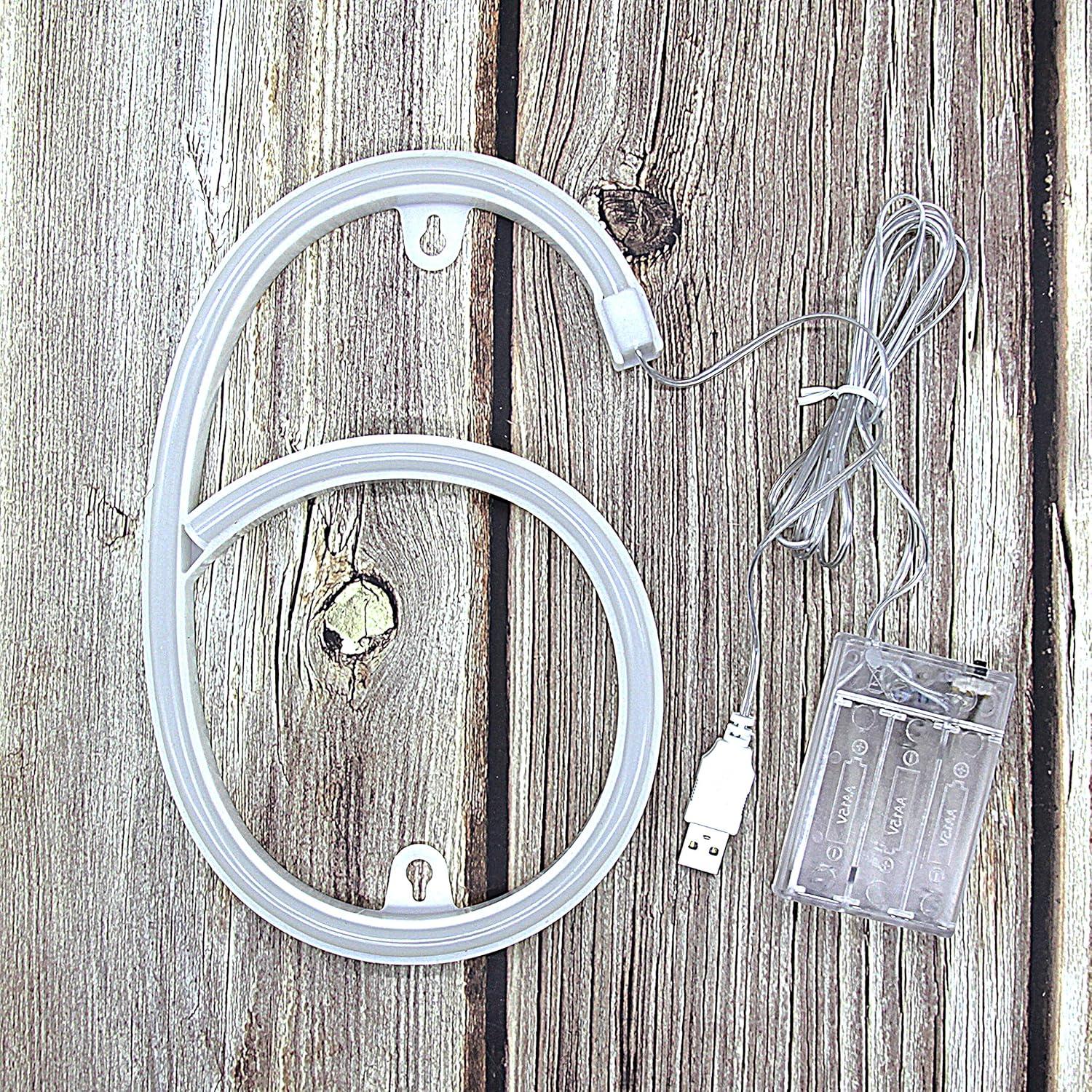 Letrero de Neón LED Blanco Cálido 14.5x22 cm Decorativo