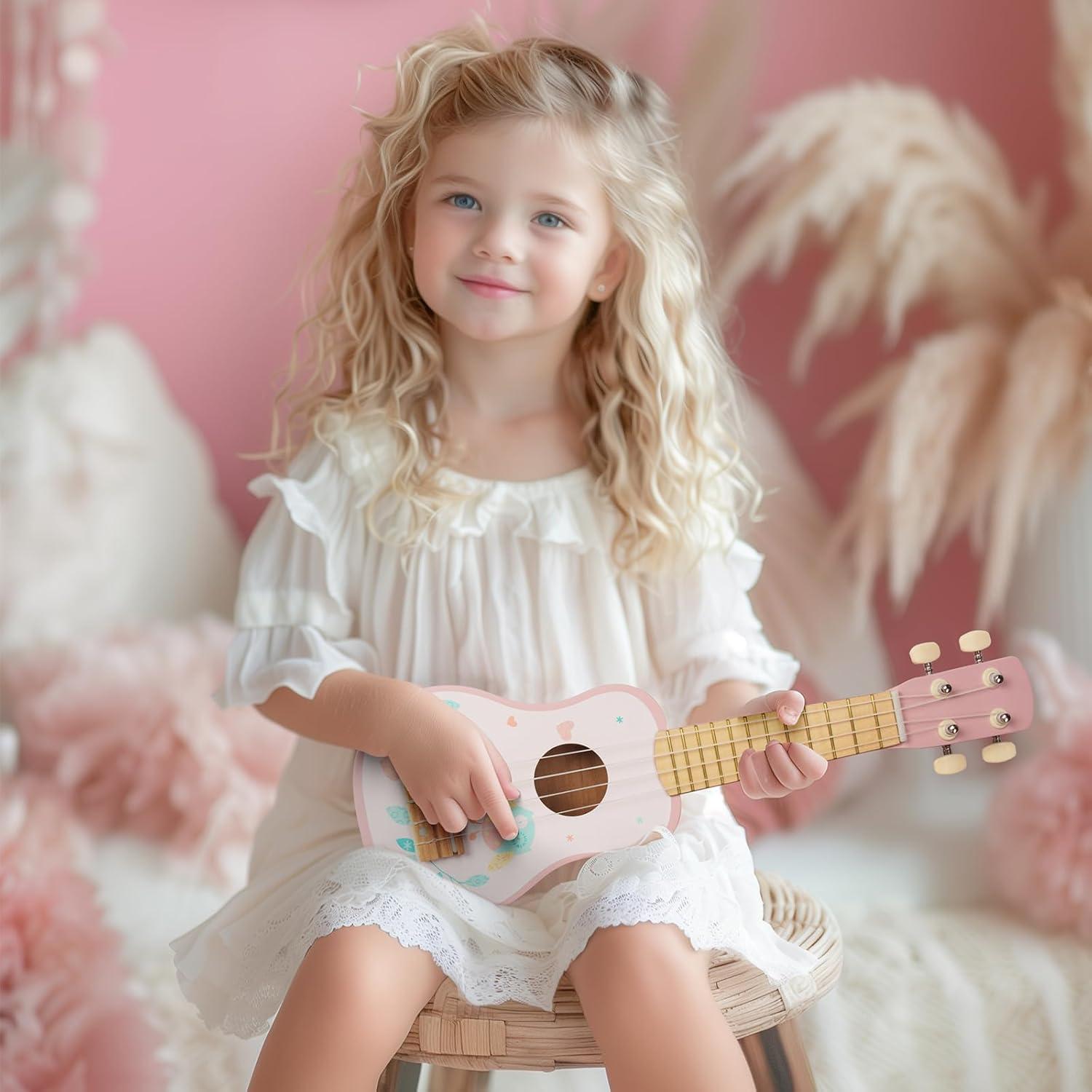 Conjunto Musical Infantil de Madera WoodenEdu - 6 Piezas Rosa