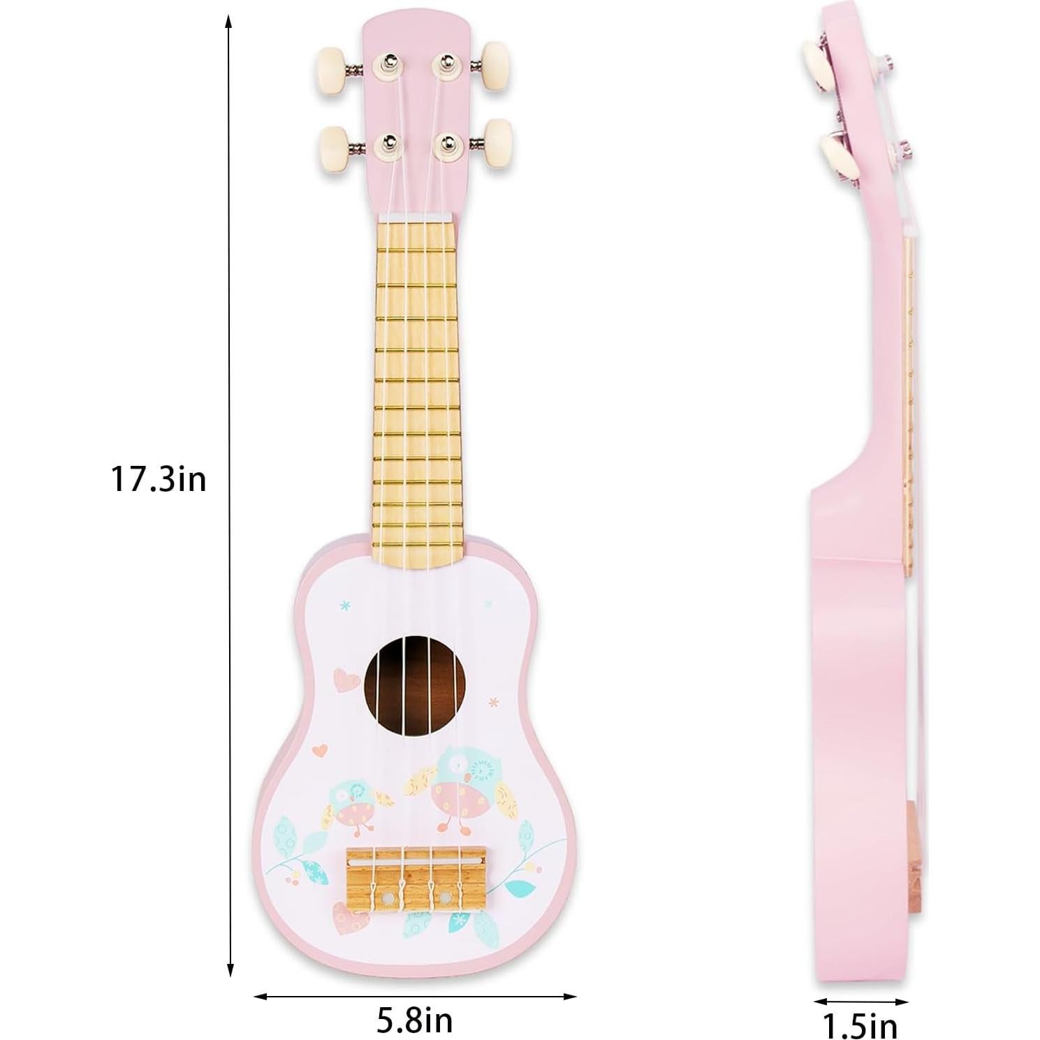 Conjunto Musical Infantil de Madera WoodenEdu - 6 Piezas Rosa