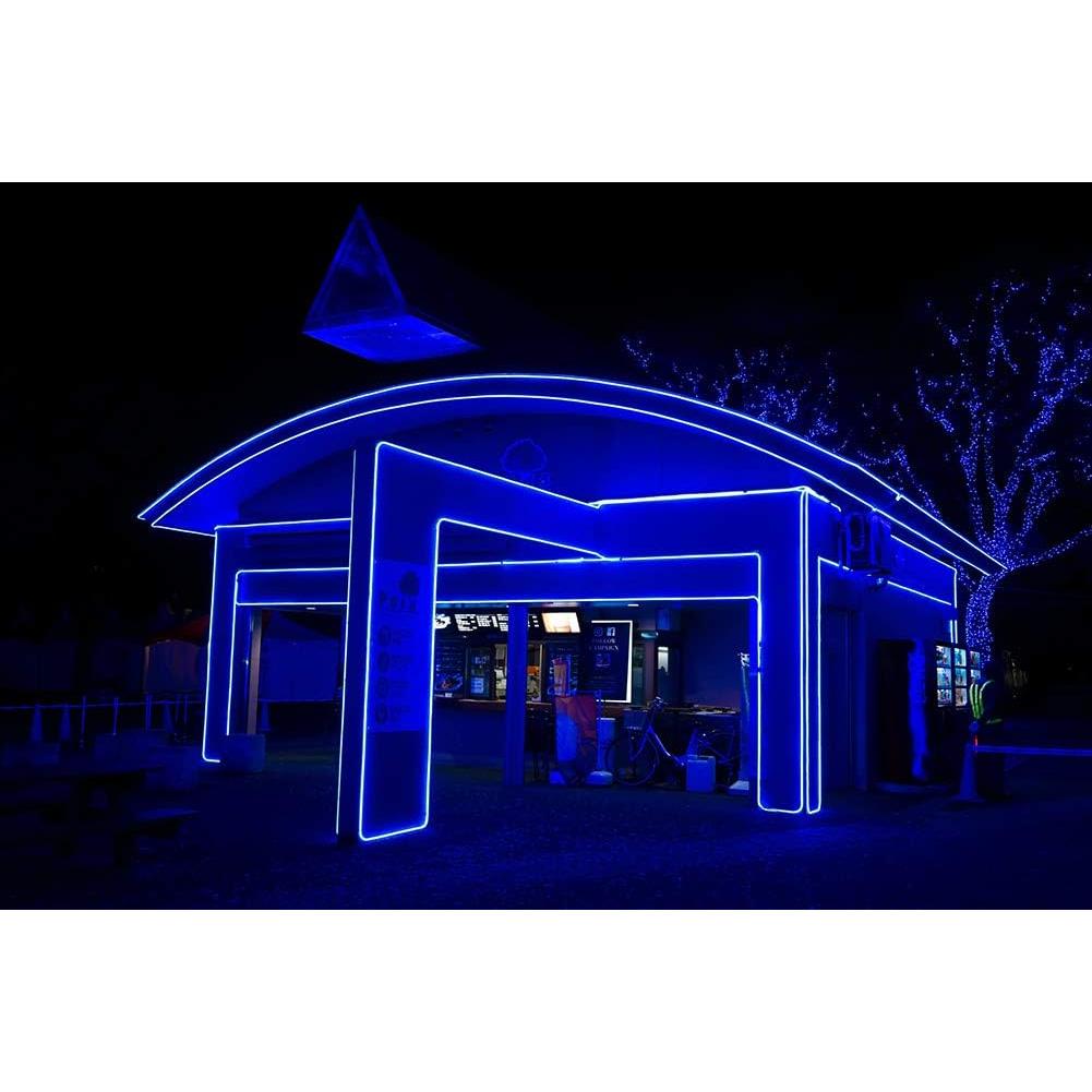 Luz de Neón LED SURNIE 15m Azul Impermeable para Interiores y Exteriores