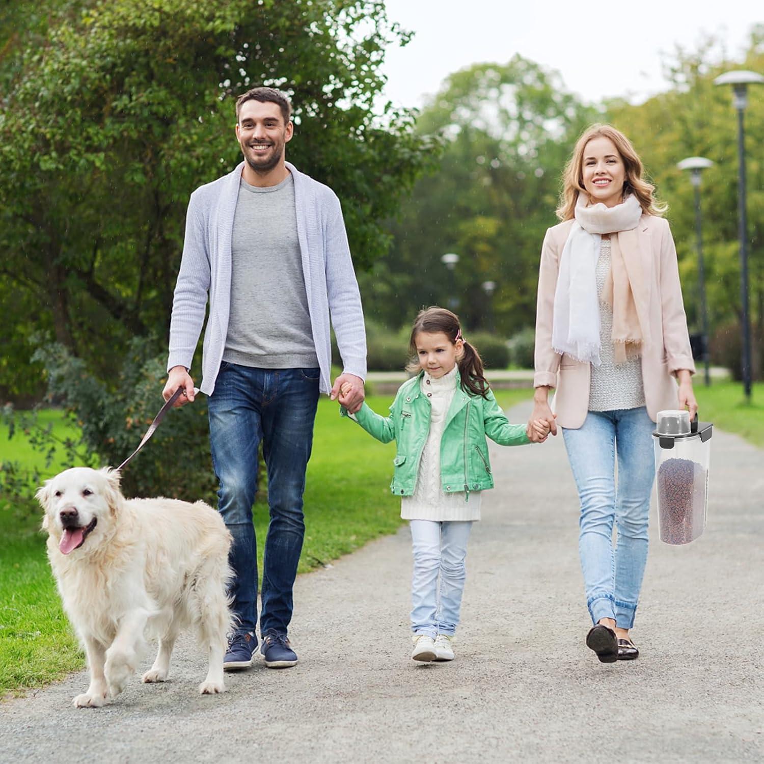 Contenedor de Almacenamiento de Comida para Mascotas LEAWALK 5L