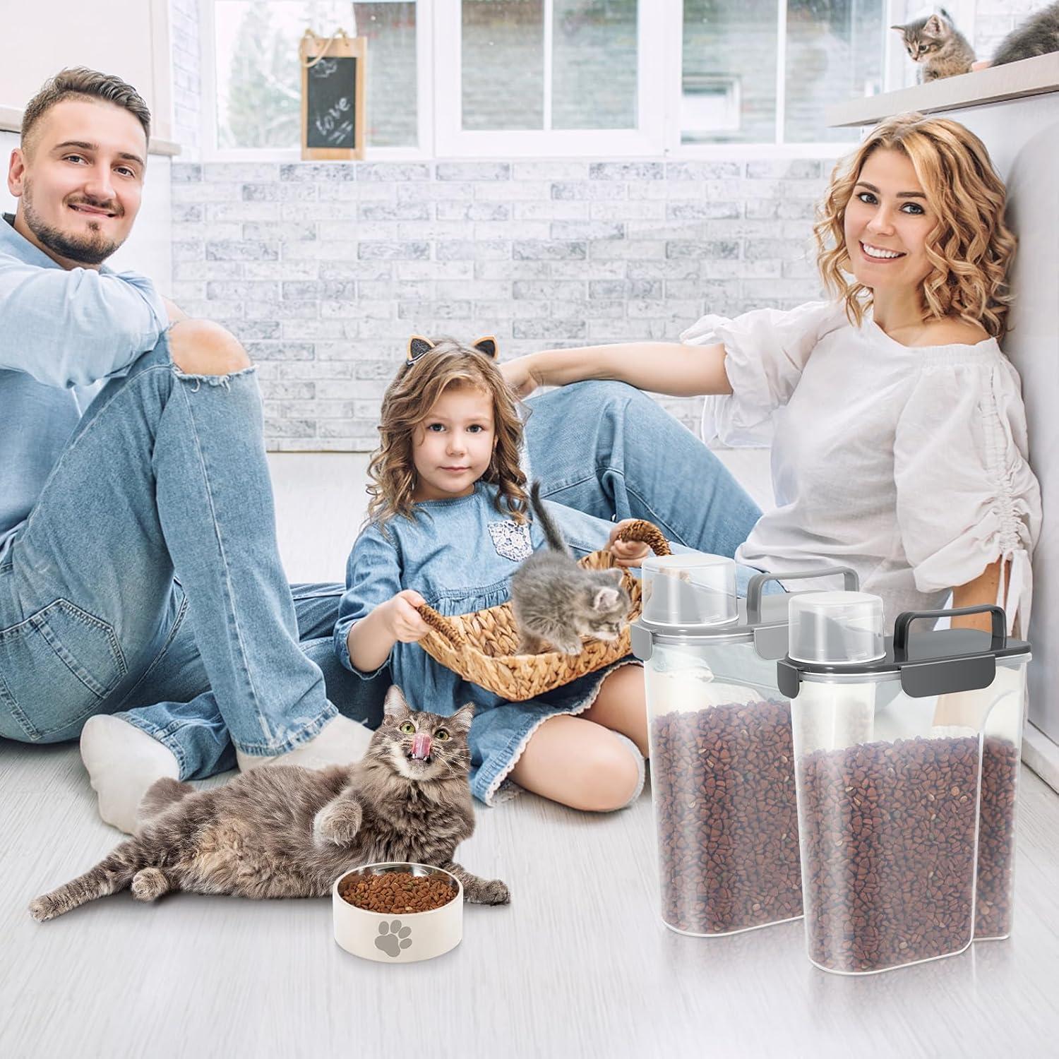 Contenedor de Almacenamiento de Comida para Mascotas LEAWALK 5L