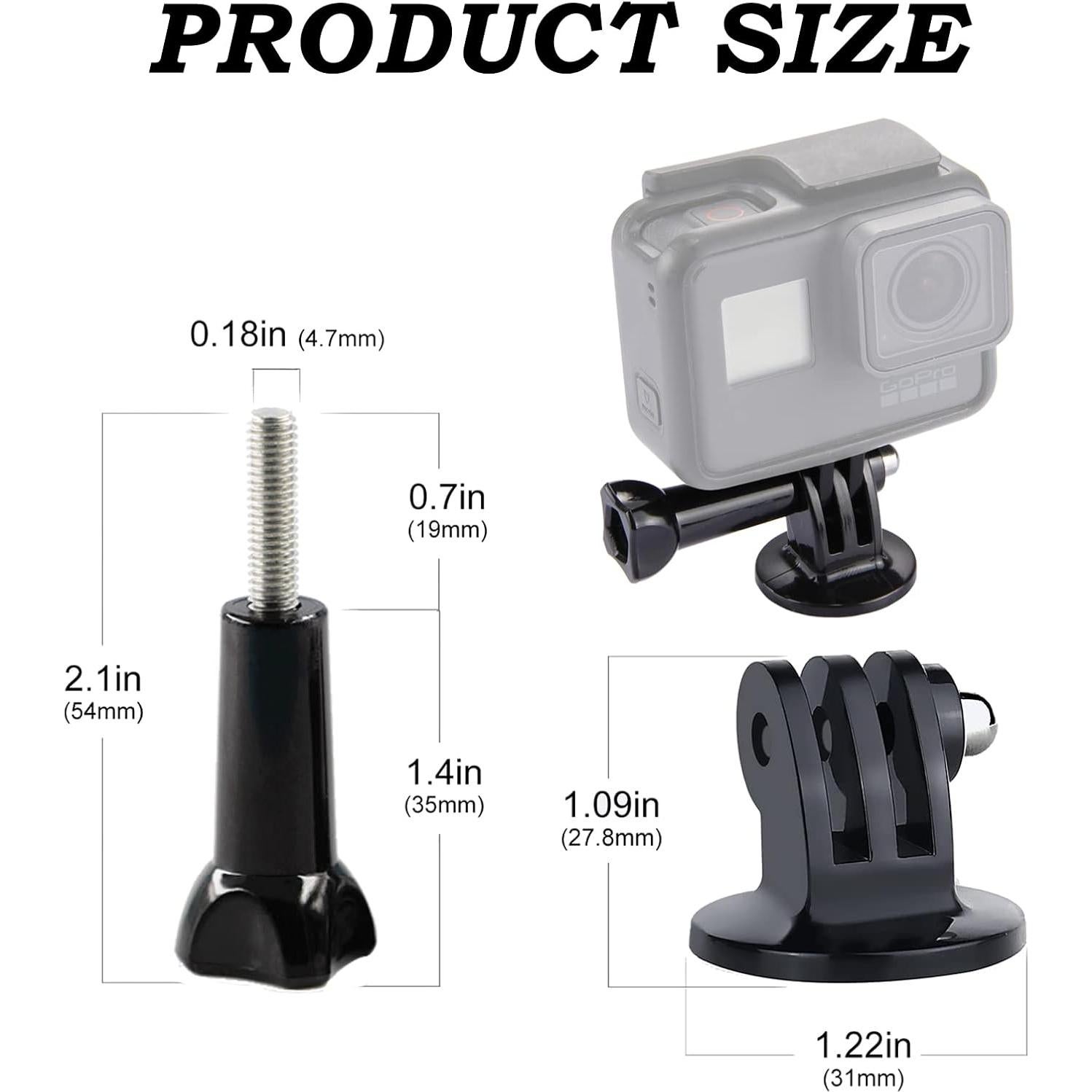 Adaptador de Montaje en Trípode SRUIM 3PC Compatible GoPro e Insta360