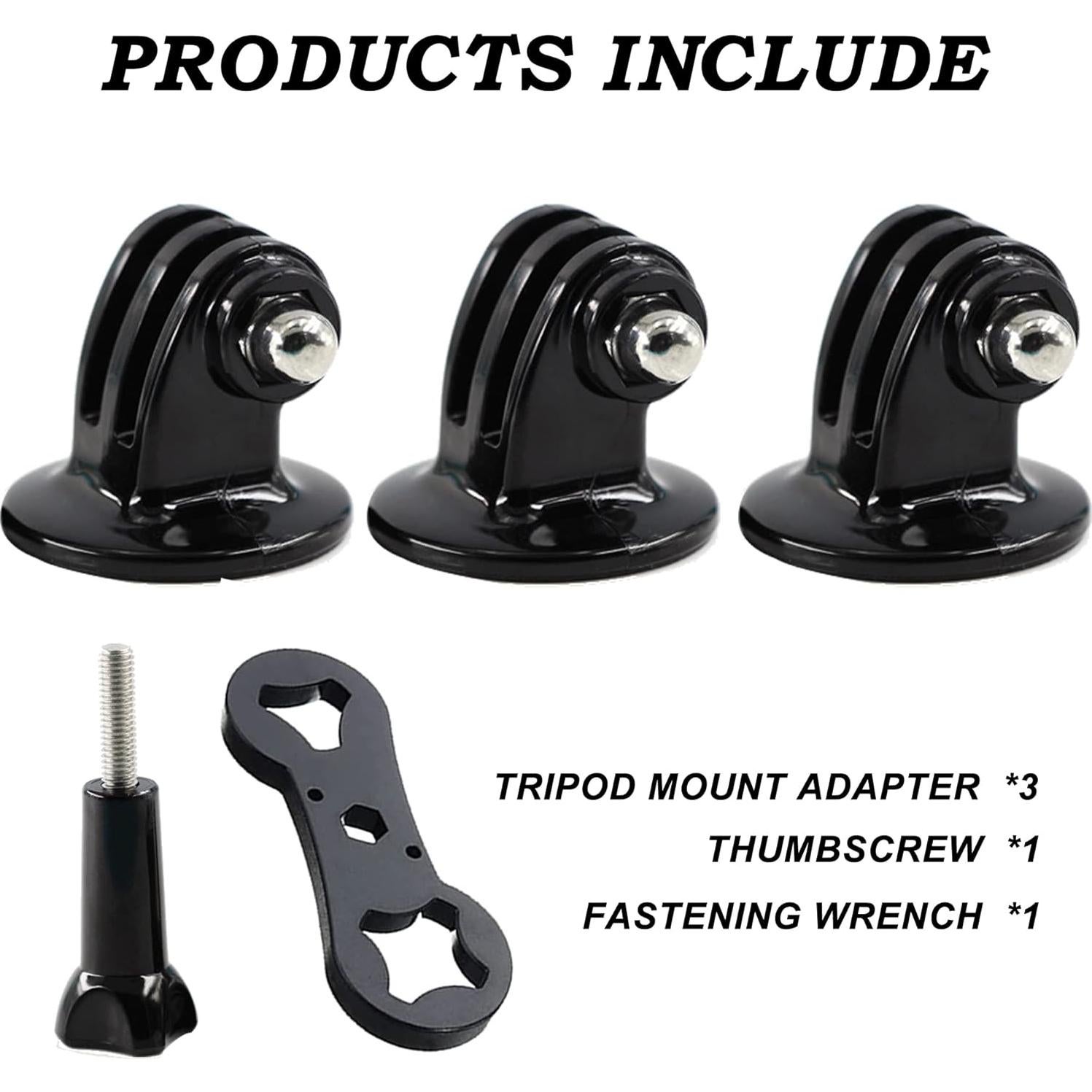 Adaptador de Montaje en Trípode SRUIM 3PC Compatible GoPro e Insta360