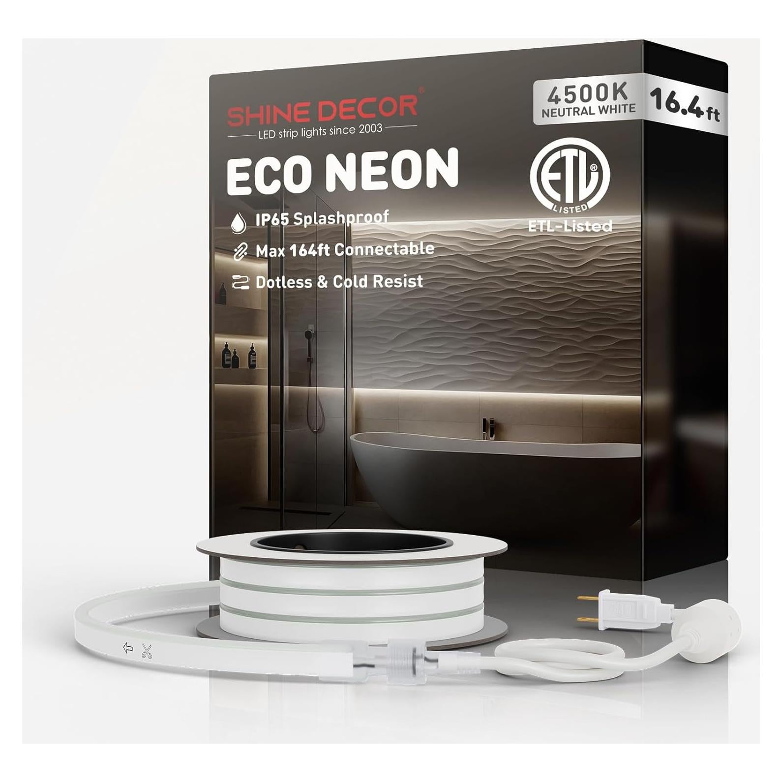 Luces de Cuerda LED Shine Decor 5m 4500K IP65 Conectables