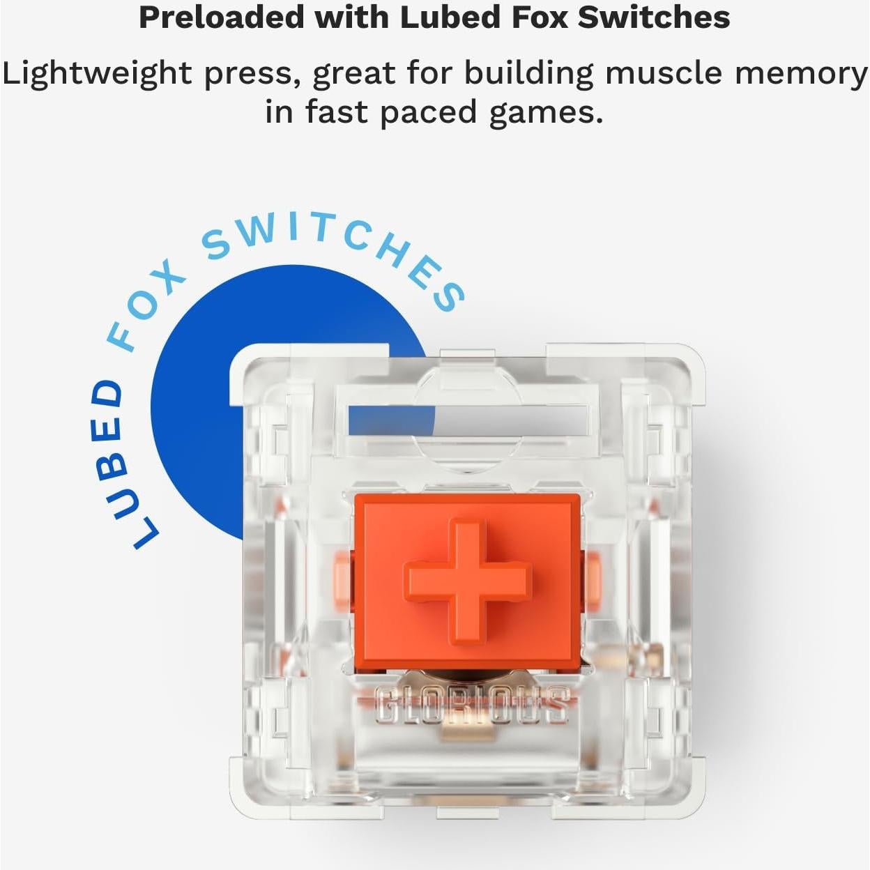 Teclado Mecánico Glorious GMMK 2 TKL Blanco RGB DIY