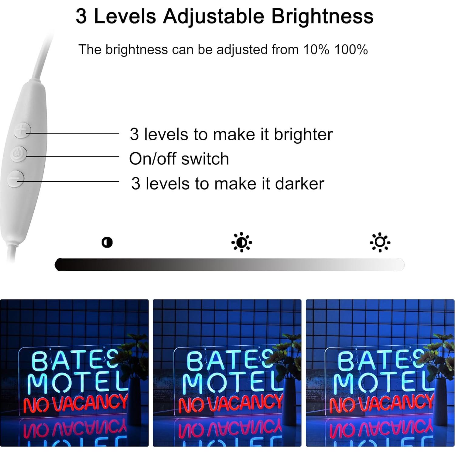 Luz de Neón LED Bneonate 42x25 cm Dimmable USB Decorativa