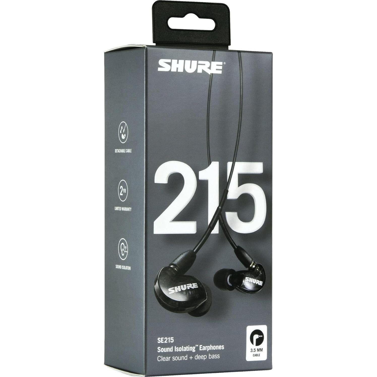Auriculares Shure SE215 PRO con Aislamiento de Sonido - Negro
