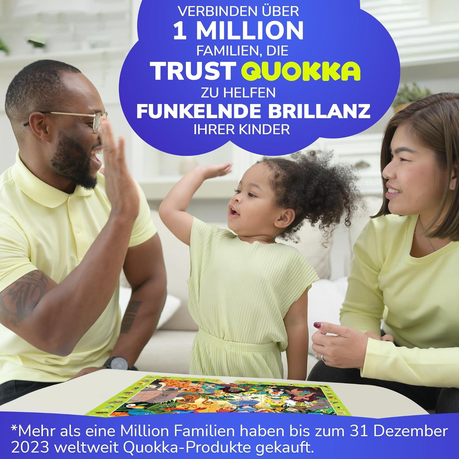 Puzzles de Princesa QUOKKA - 4 Puzzles de 60 Piezas para Niños 3-6 Años