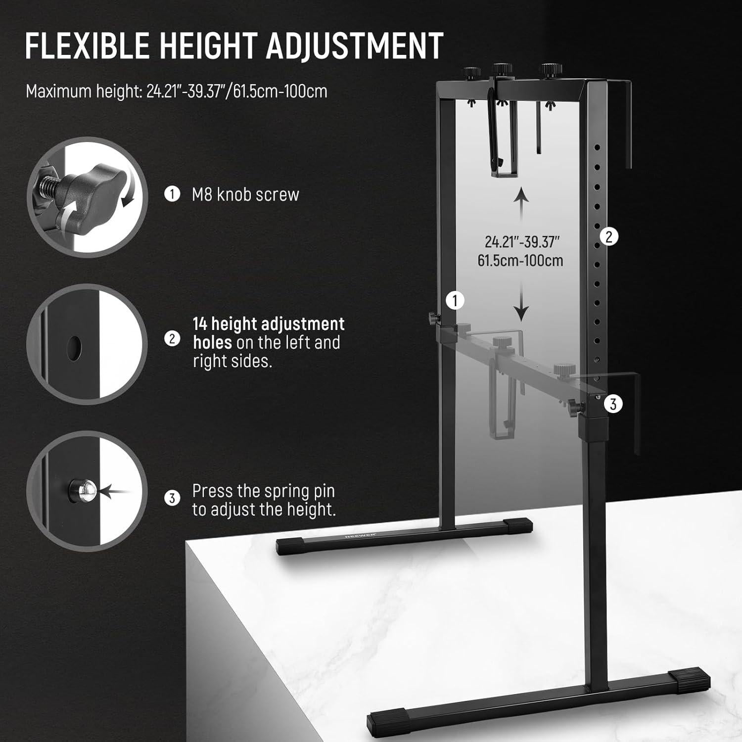 Soporte de Cámara Superior NEEWER ST100 Ajustable 61.5-100cm