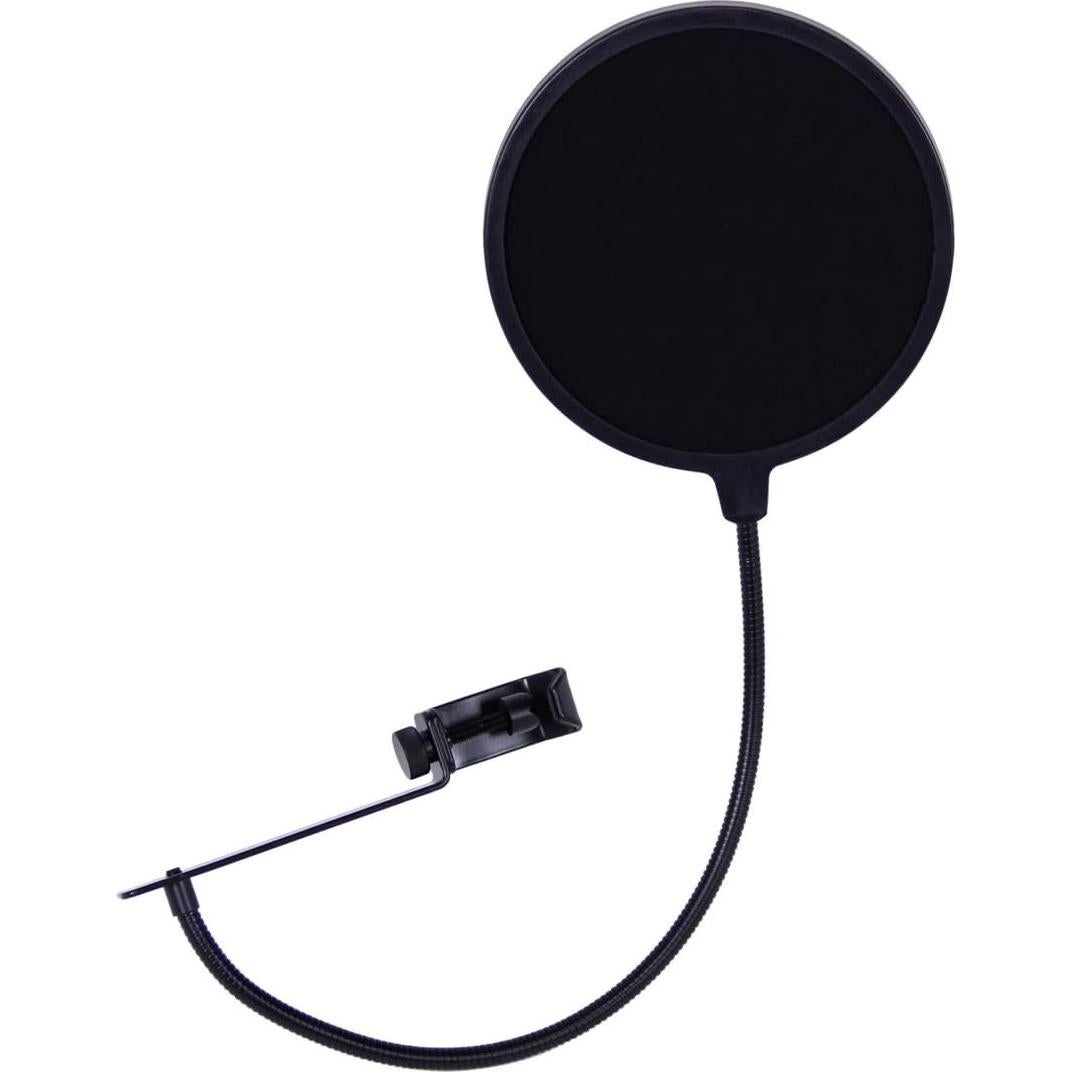 Audio-Technica AT2010 Cardioid Condenser Handheld Microphone Bundle with Boom Stand, Pop Filter, XLR Cable, and Austin Bazaar Polishing Cloth