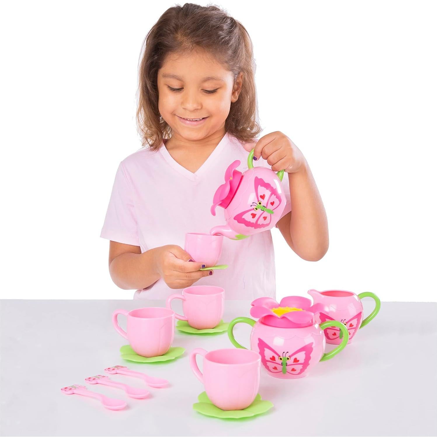 Juego de té temático mariposa Melissa & Doug 15 piezas