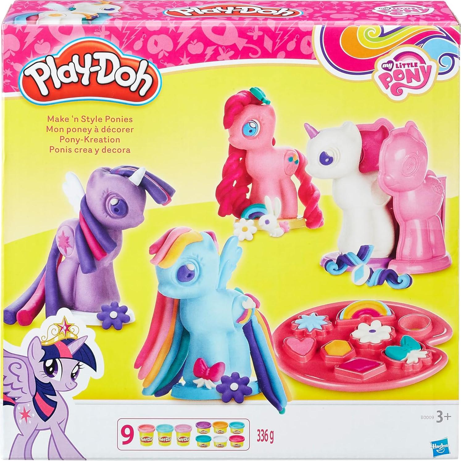 Play-Doh Haz y Estilo Ponis Set 9 Colores para Niños