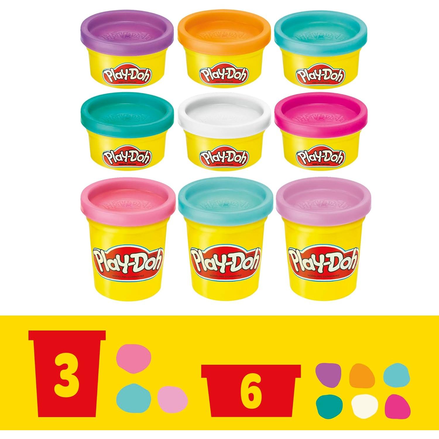 Play-Doh Haz y Estilo Ponis Set 9 Colores para Niños