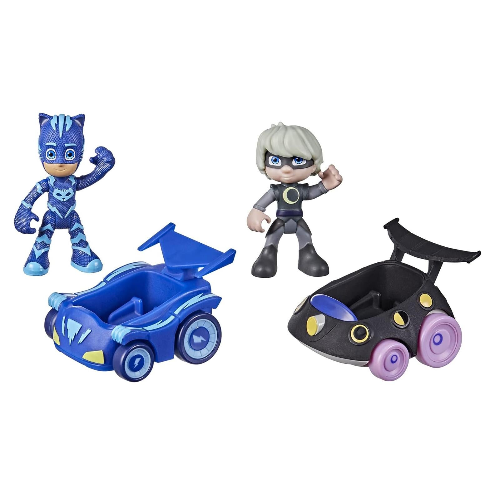 Conjunto PJ Masks Catboy vs Luna Girl con Vehículos y Figuras