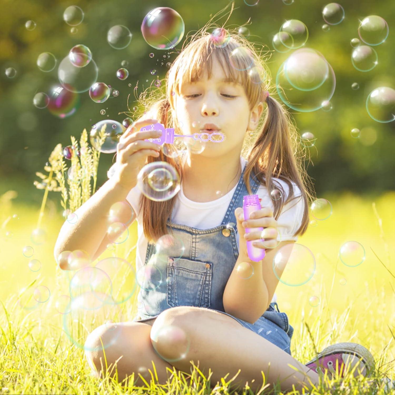 Varitas de Burbuja Congeladas Winrayk - 24 Unidades, Diseño Copo de Nieve