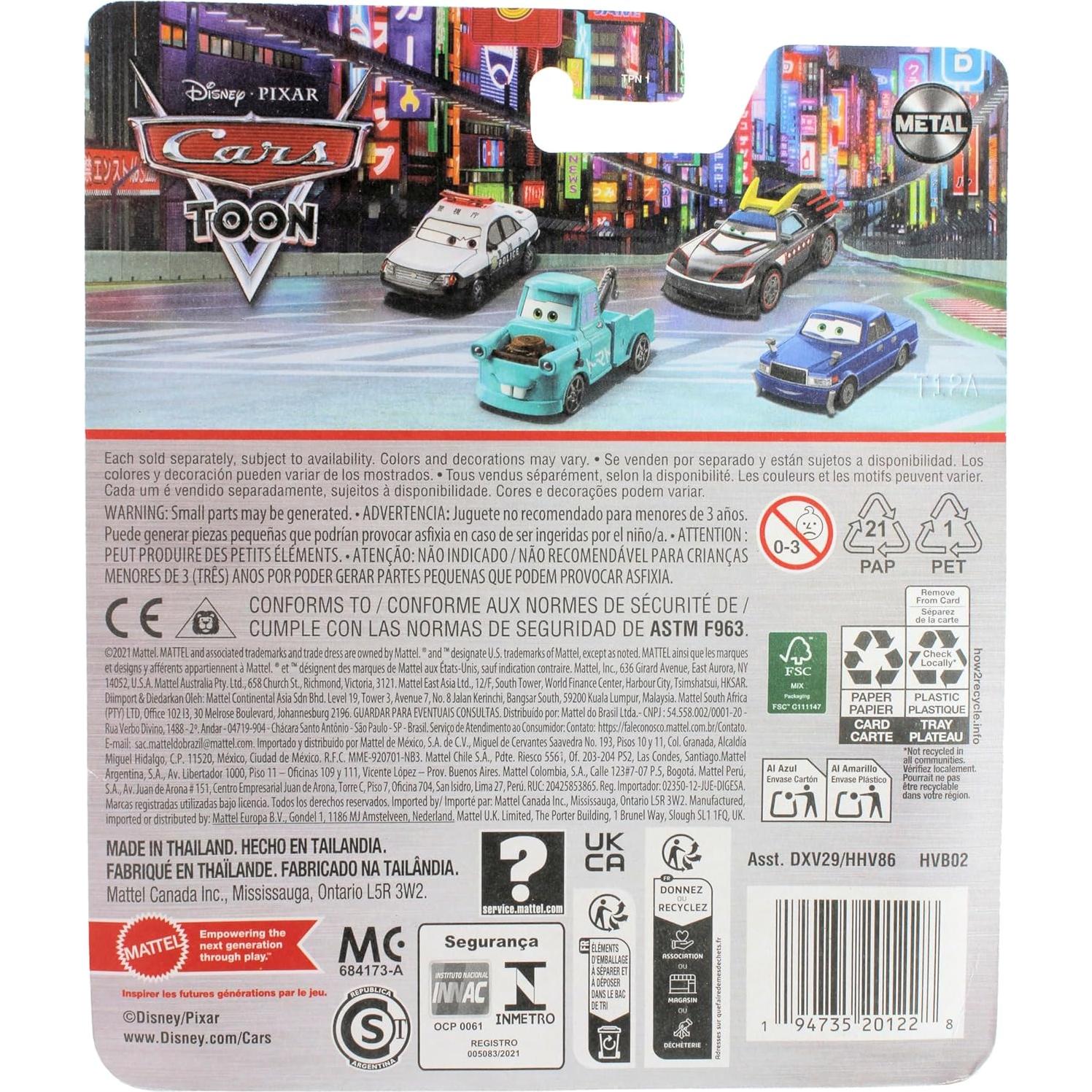 Juguete Diecast Disney Cars 2024 Mattel Tokyo Mater 1:55