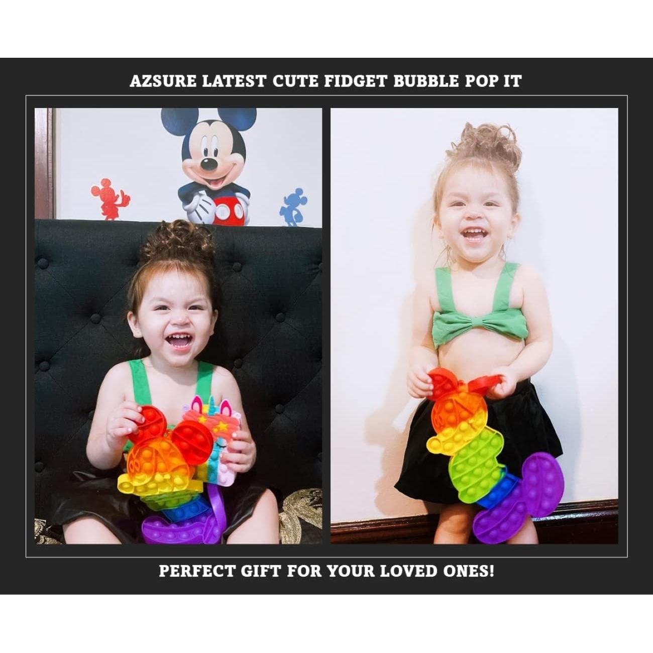 Juguete Antiestrés Pop It Arcoíris Azsure Lifestyle 18.5x30 cm