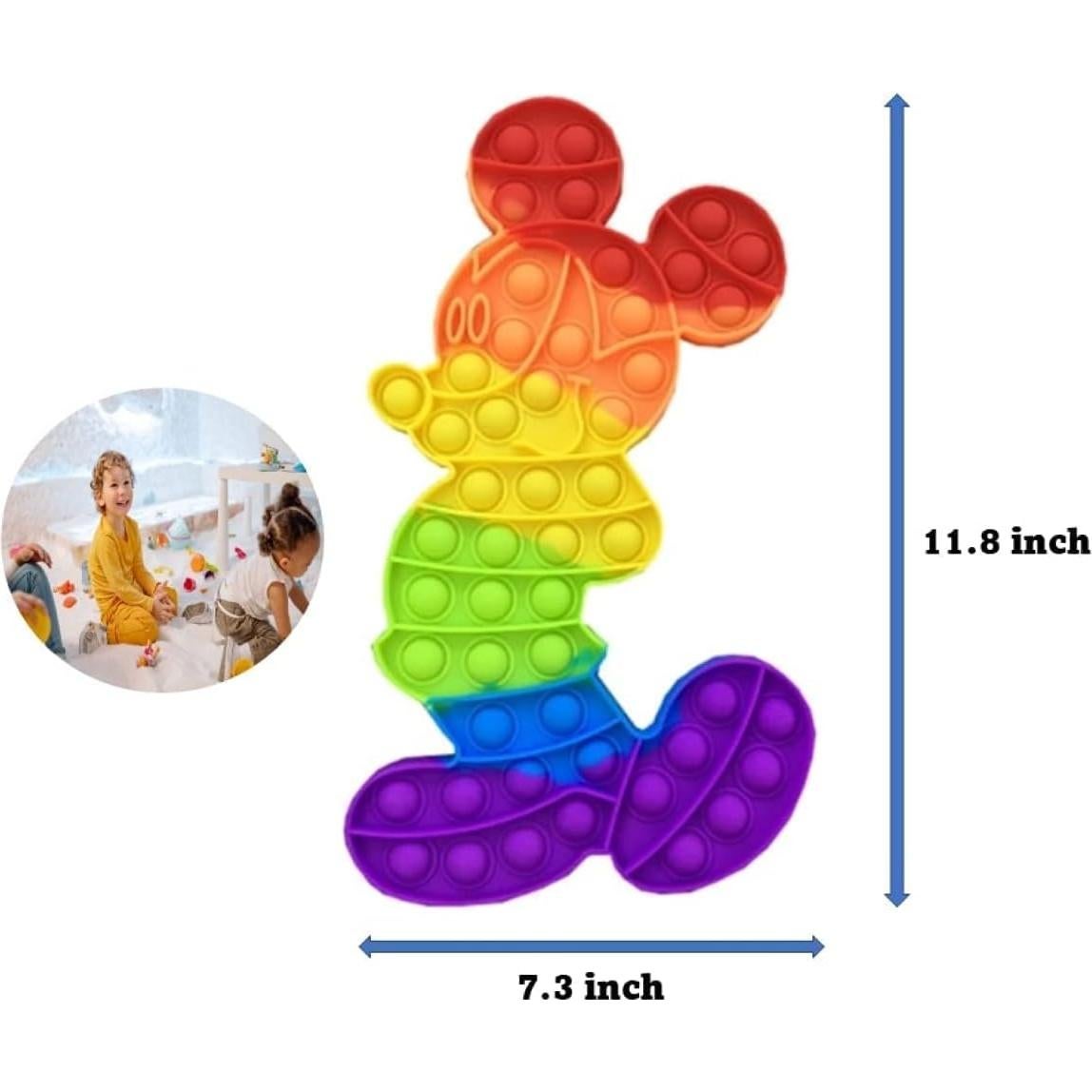 Juguete Antiestrés Pop It Arcoíris Azsure Lifestyle 18.5x30 cm