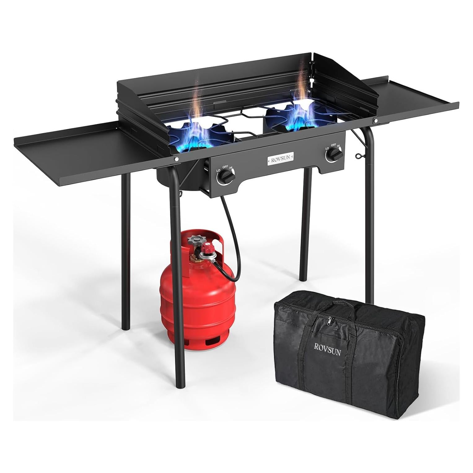 Estufa de Gas Propano ROVSUN 2 Quemadores 150,000 BTU