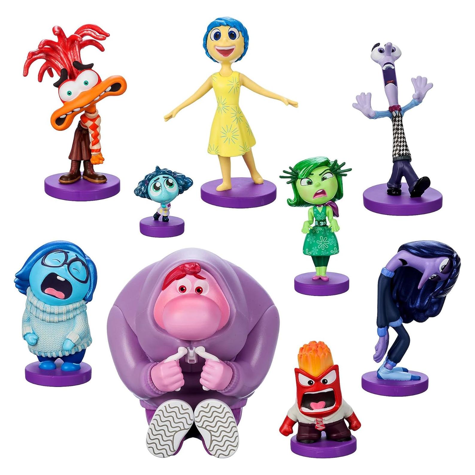 Juego de Figuras Inside Out 2 Disney Store - 9 Personajes