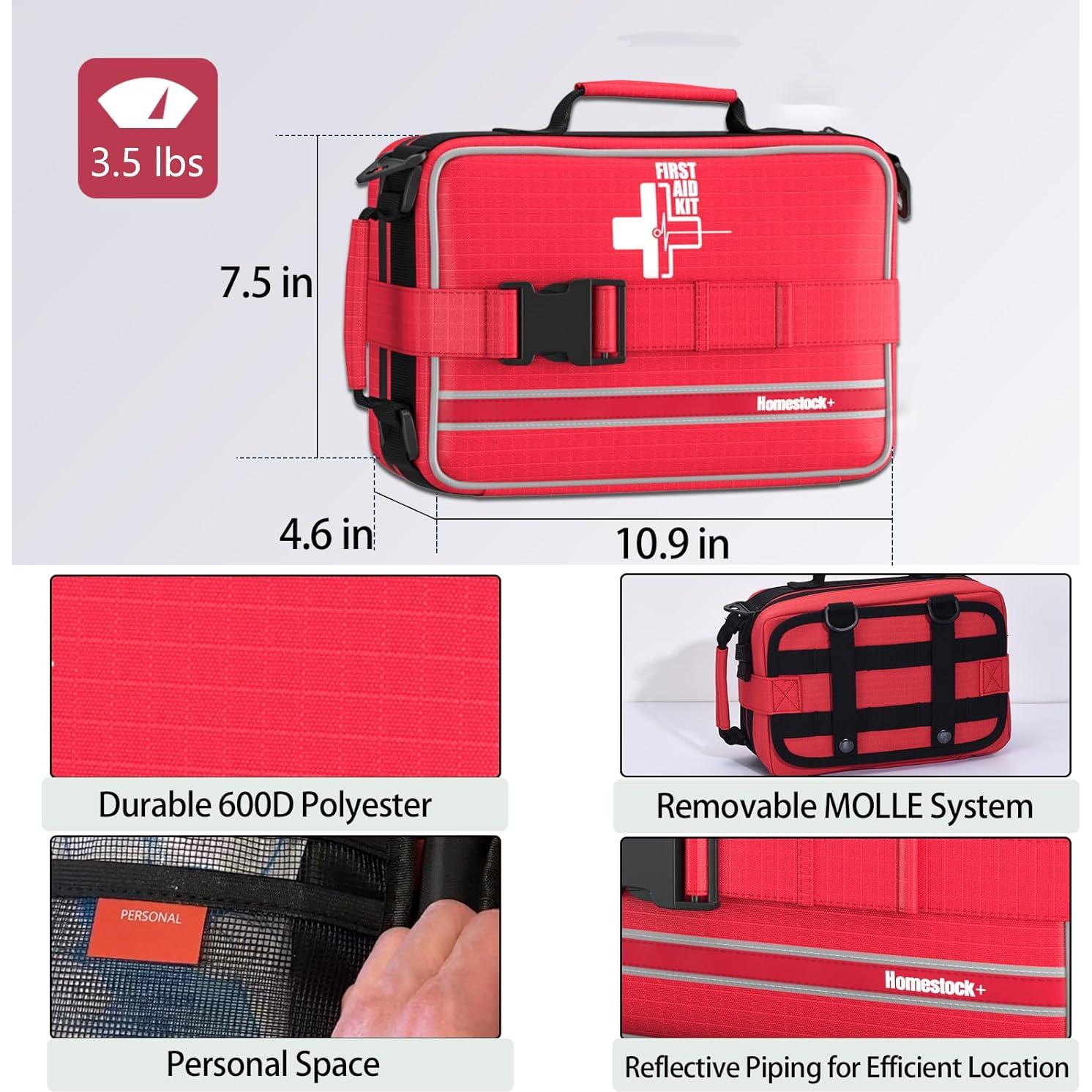 Kit de Primeros Auxilios Homestockplus 32x21cm 1.75kg