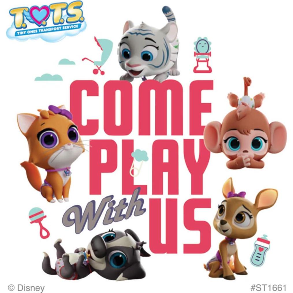 Stickers Disney T.O.T.S - 100 Piezas Hipoalergénicos