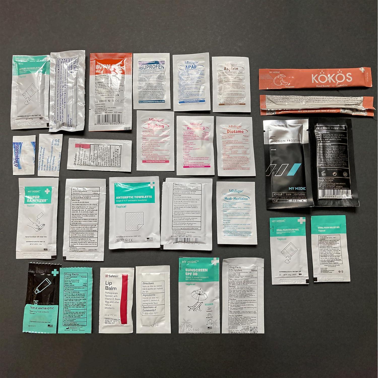 Kit de Primeros Auxilios Mi Medic - Compacto Negro 70 Artículos